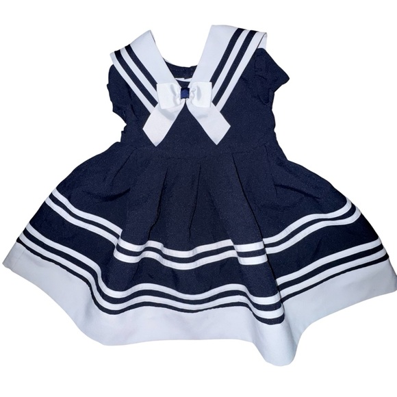 Bonnie Jean Other - Bonnie Jean Classic Navy and White Kids Dress